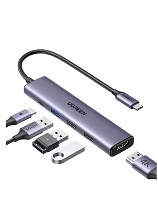 Ugreen Hub 5 EN 1 USB-C USB 3.0 HDMI 4K
