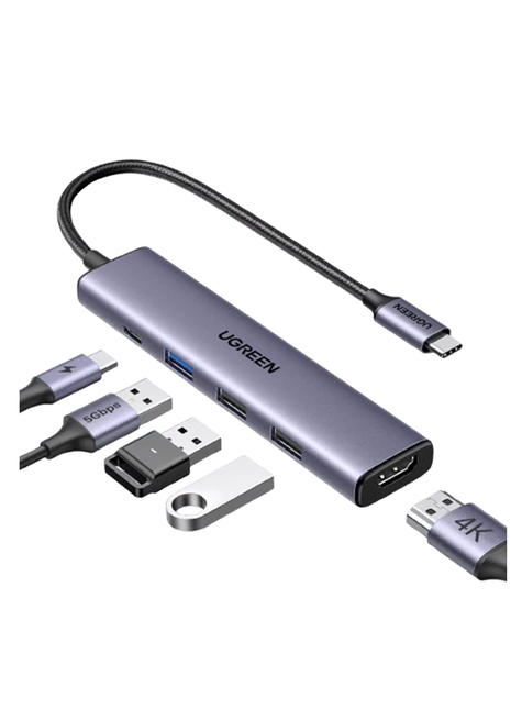 Ugreen Hub 5 EN 1 USB-C USB 3.0 HDMI 4K