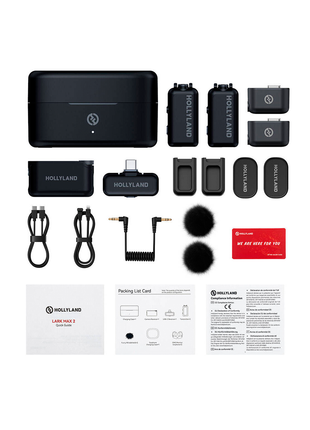 Hollyland Lark MAX 2 32 bits (2 TX+ 2RX+ OWS Earphones+ Charging Case Negro)