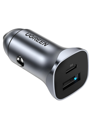 UGREEN CARGADOR DE AUTO 30W CARGA RAPIDA