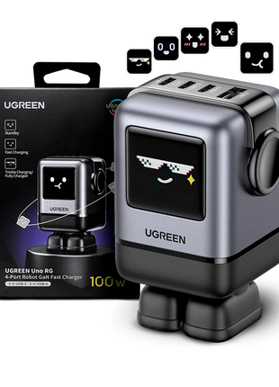 CARGADOR UGREEN UNO GaN 100W CARGA ULTRA RAPIDA