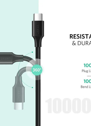 Cable UGREEN USB-C a USB-C 60W Carga Rápida