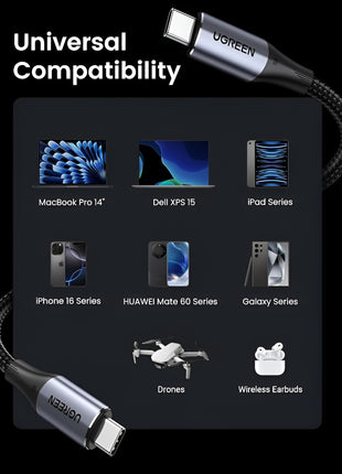 UGREEN Cable USB 3.3 Gen 2 Soporta hasta 240W
