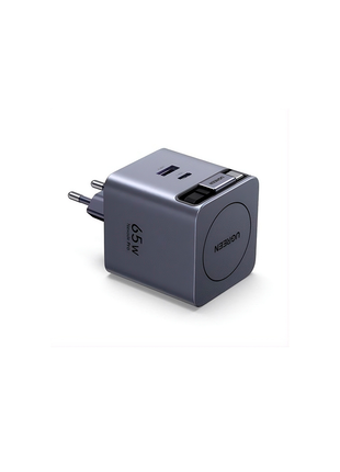 UGREEN Nexode Cargador USB C 65W GaN con Cable Retráctil