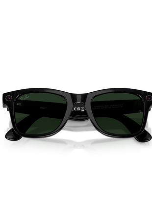 Ray-Ban Meta Wayfarer (Gen 2) Shiny Black / Transitions Graph Green Lenses