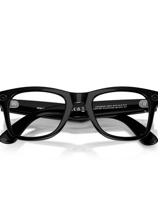 Ray-Ban Meta Wayfarer (Gen 2) Shiny Black / Transitions Graph Green Lenses