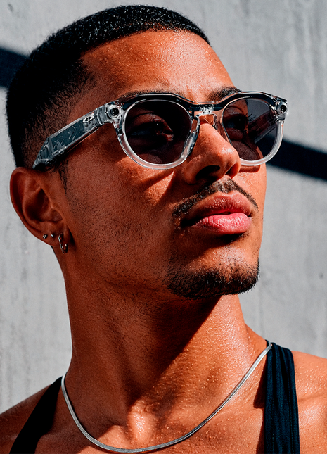 Oakley X Meta HSTN Transitions Grey Lense & Shiny Clear Frame