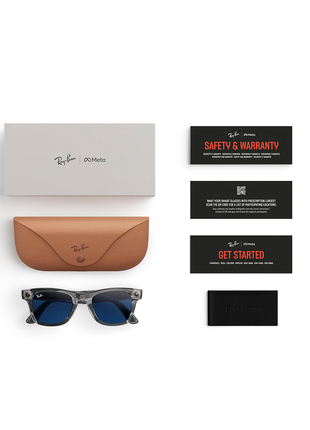 Ray-Ban Meta Wayfarer Gen 2 Transparent, Transitions Sapphire Lens Size 53 L