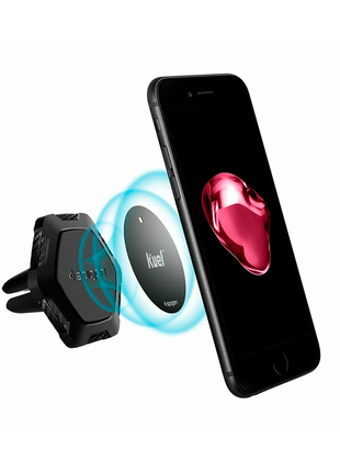 Spigen Kuel QS11 Quad Car Phone Mount Magnetic Air Vent Phone Holder QNMP Compatible with Most Smartphones - BlackMost Smartphones - Black