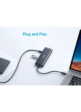 Anker 332 USB-C Hub (5-in-1) with 4K HDMI Display, 5Gbps USB-C Data Port and 2 5Gbps USB-A
