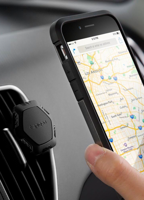 Spigen Kuel QS11 Quad Car Phone Mount Magnetic Air Vent Phone Holder QNMP Compatible with Most Smartphones - BlackMost Smartphones - Black
