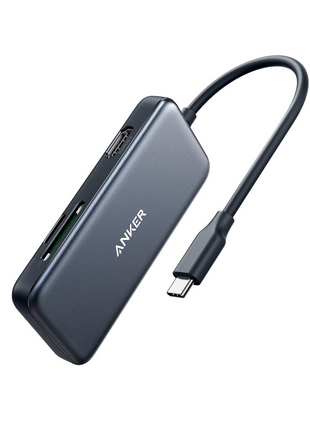 Anker 332 USB-C Hub (5-in-1) with 4K HDMI Display, 5Gbps USB-C Data Port and 2 5Gbps USB-A