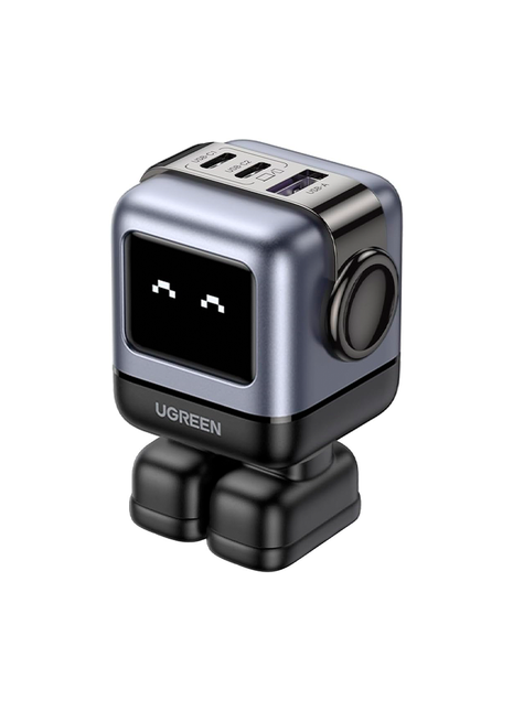 Ugreen Nexode RG Negro Cargador rapido de 3 puertos 65W