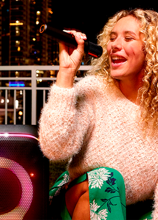 JBL PartyBox Sistema inalámbrico de 2 micrófonos con receptor de doble canal (Recargable)