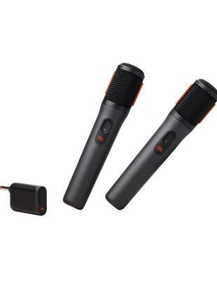 JBL PartyBox Sistema inalámbrico de 2 micrófonos con receptor de doble canal (Recargable)
