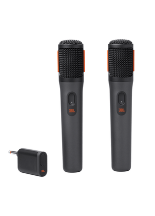 JBL PartyBox Sistema inalámbrico de 2 micrófonos con receptor de doble canal (Recargable)
