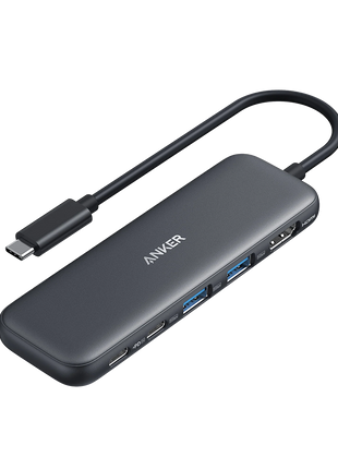 Anker 332 USB-C Hub (5-in-1) with 4K HDMI Display, 5Gbps USB-C Data Port and 2 5Gbps USB-A