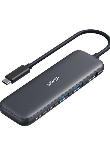 Anker 332 USB-C Hub (5-in-1) with 4K HDMI Display, 5Gbps USB-C Data Port and 2 5Gbps USB-A