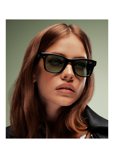 Ray-Ban Meta Skyler Gen 2 Shiny Black, Green Lenses Standard