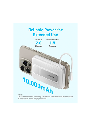 Anker Zolo PowerBank 10.000 mah USB C, MagSafe Color Blanco