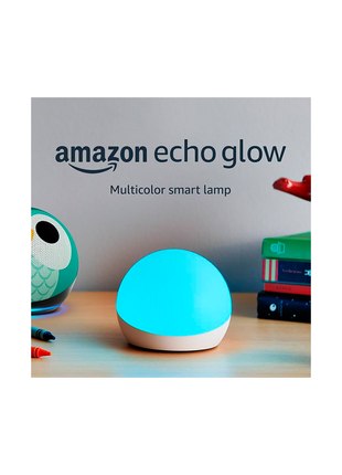Echo Glow – Lámpara inteligente multicolor, Compatible con Alexa