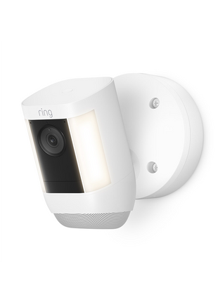 Ring Spotlight Cam Pro Outdoor Batería Video 2K Retinal Visión nocturna a color - Blanco
