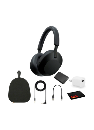 Sony WH-1000XM5 Auriculares inalámbricos con cancelación de ruido, color Negro