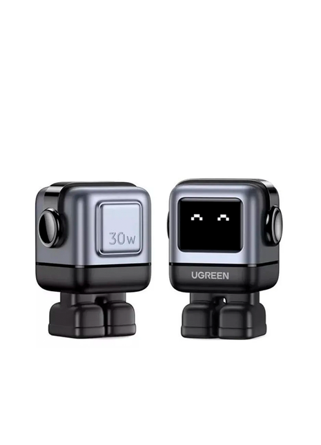 Ugreen Cargador con Robot Nexode USB-C  Fast Charge 30W Negro