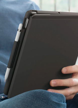 Logitech iPad (7th, 8th and 9th generation) Keyboard Case | Slim Folio with integrated wireless keyboard (Graphite)