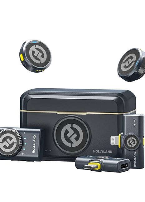 Hollyland Lark M2 Wireless Lavalier Microphone Combo ( Color Negro )