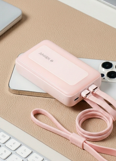 Anker Zolo PowerBank 10.000 mah USB C, MagSafe Color Rosa
