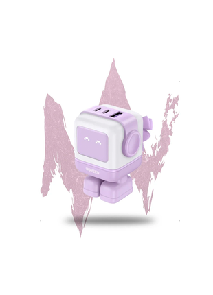 Ugreen Nexode RG Purpura Cargador rapido de 3 puertos 65W