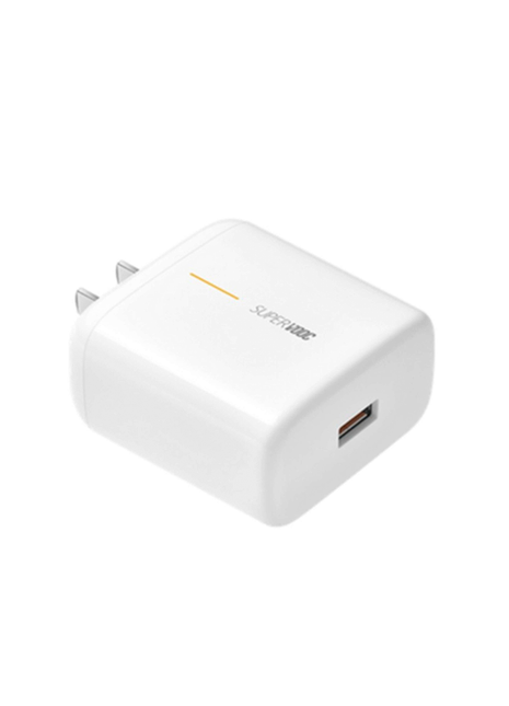 Oneplus, Oppo 65W Super VOOC Charger Power adapter Kit 5V - 2A / 10V - 6.5 (MaX) With Cable Type C - White