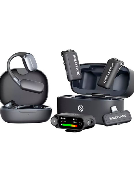 Hollyland Lark MAX 2 32 bits (2 TX+ 2RX+ OWS Earphones+ Charging Case Negro)