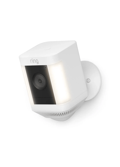 Ring Spotlight Cam Plus Battery Outdoor 1080P visión nocturna a color - Blanco