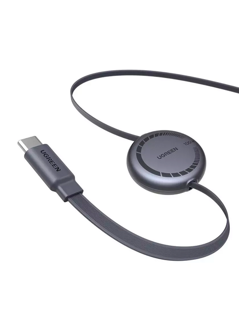 UGREEN Cable Carga Rápida USB-C a USB-C PD Retráctil 100W Máx. 1 Metro