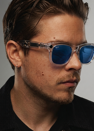 Ray-Ban Meta Wayfarer Gen 2 Transparent, Transitions Sapphire Lens Size 53 L