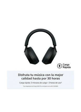 Sony WH-1000XM5 Auriculares inalámbricos con cancelación de ruido, color Negro