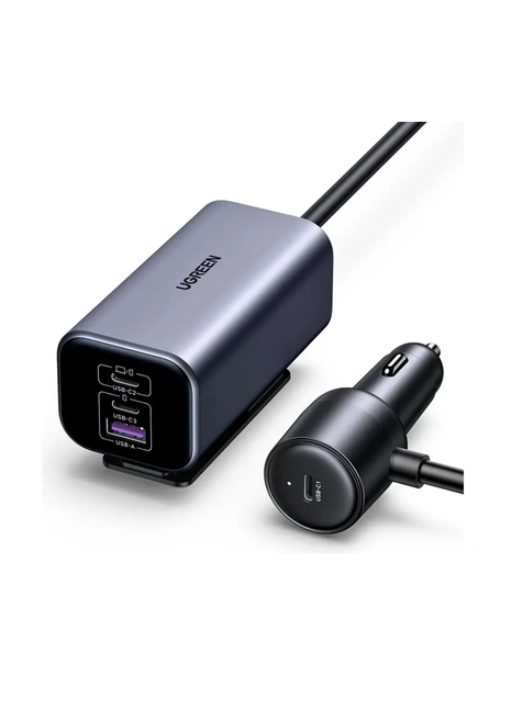 UGREEN de Vehiculo 150 W con 4 puertos GaN (3 puertos USB tipo C y 1 puerto USB tipo A) 35571